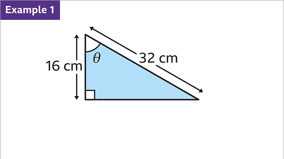 Finding angles in rightangled triangles KS3 Maths BBC Bitesize