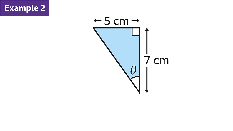 Finding angles in rightangled triangles KS3 Maths BBC Bitesize