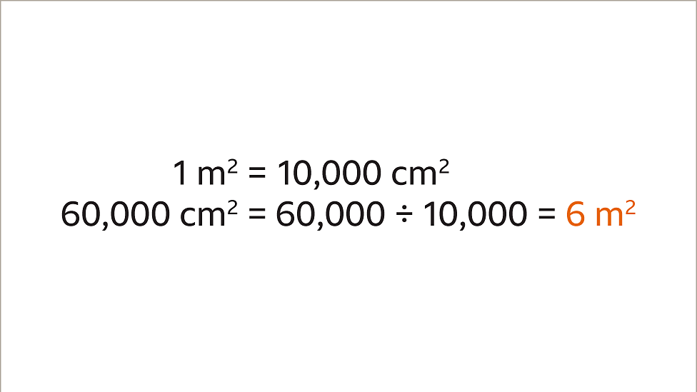 Converting metric units for area and volume KS3 Maths BBC Bitesize