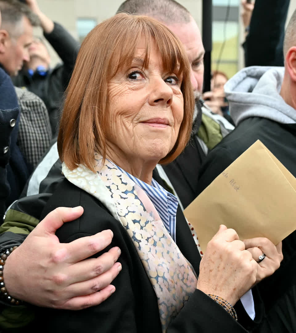 Gisele Pelicot outside the Avignon courthouse for the trial of her former partner Dominique Pelicot accused of drugging her for nearly ten years and inviting strangers to rape her at their home in Mazan, a small town in the south of France, in Avignon, on December 10, 2024.