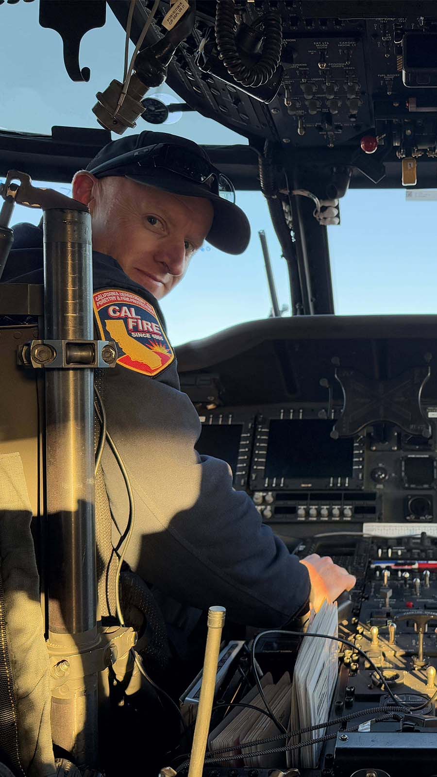 James Mahoney, captain, flies with Matt Lane