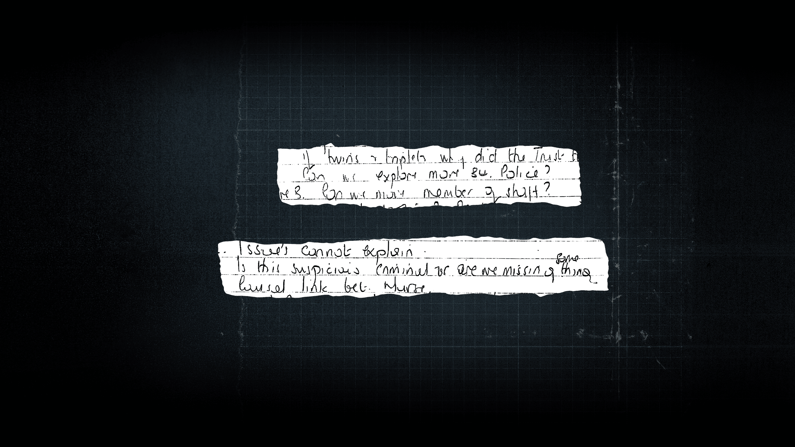 More handwritten notes from the meeting.