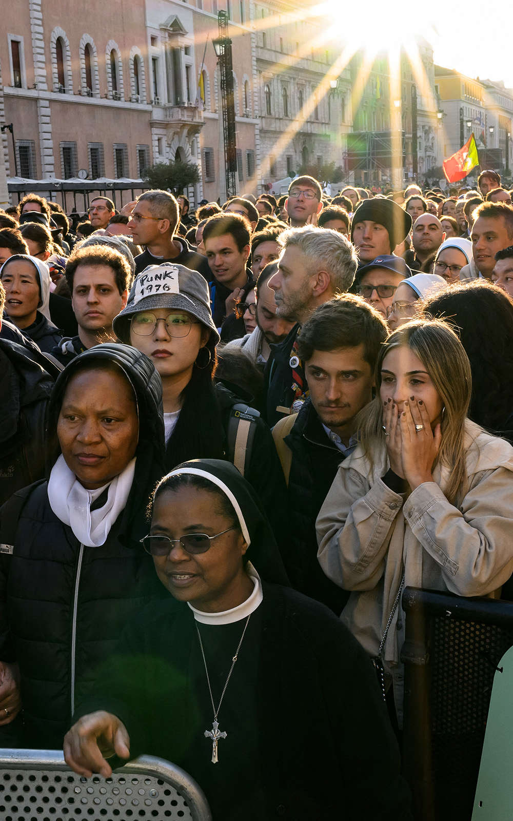 Crowds gather for the funeral of Pope Francis in Rome