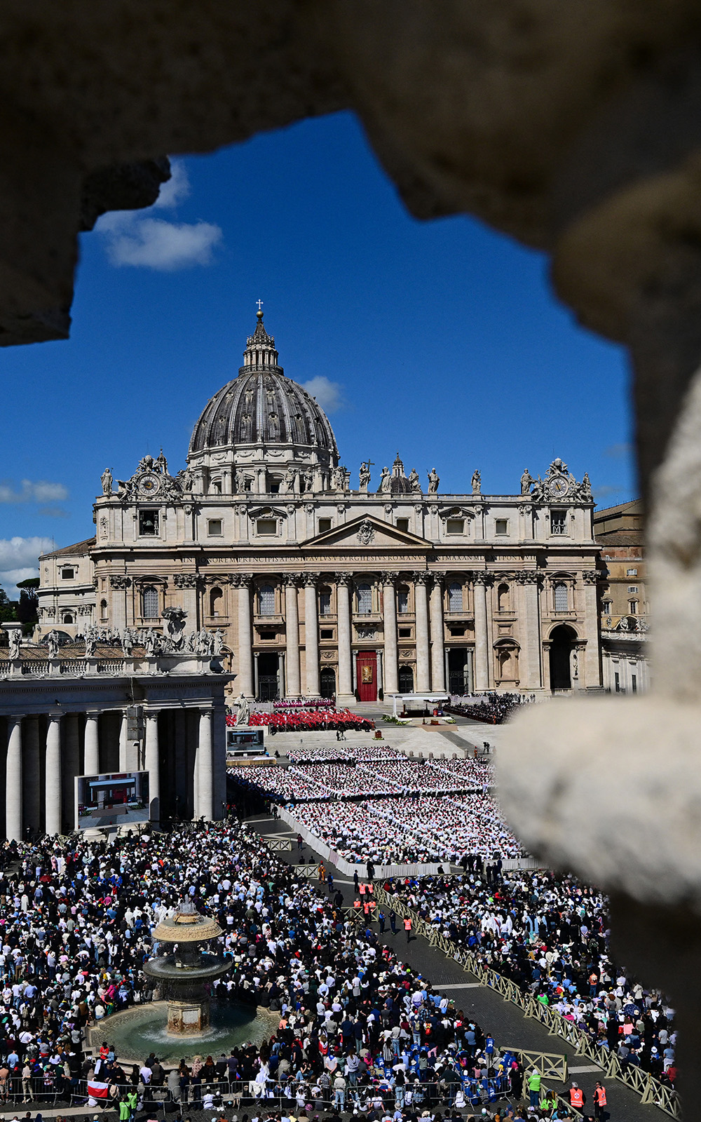 Pope Francis' funeral ceremony at St Peter's Square in the Vatican on April 26, 2025