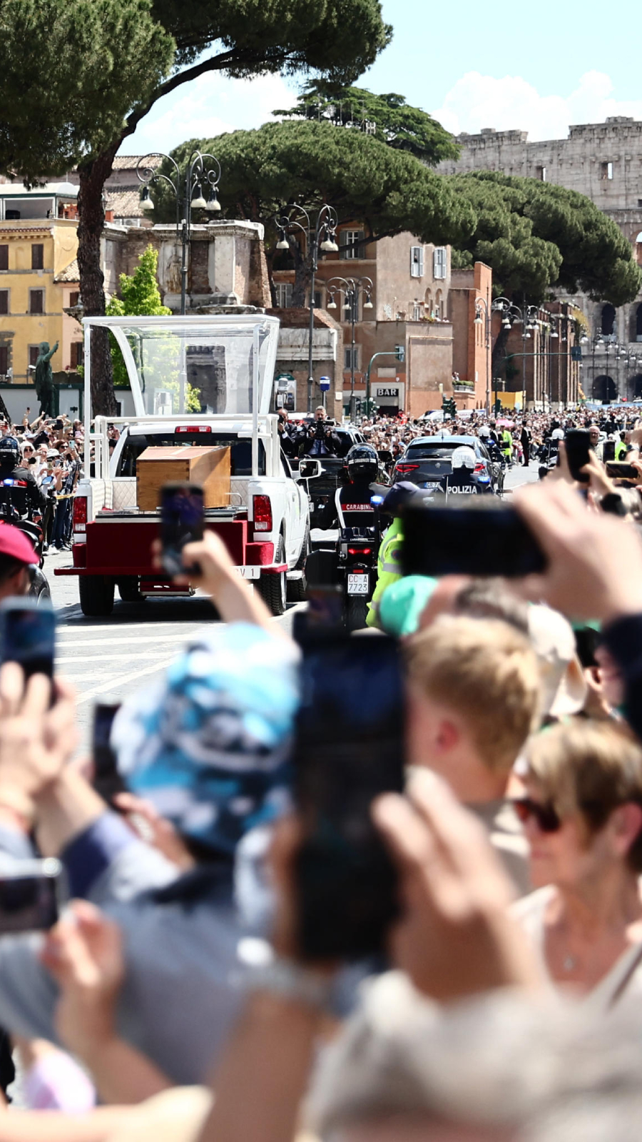 Crowds attend the funeral of Pope Francis in Vatican City attended by leaders from around the world.