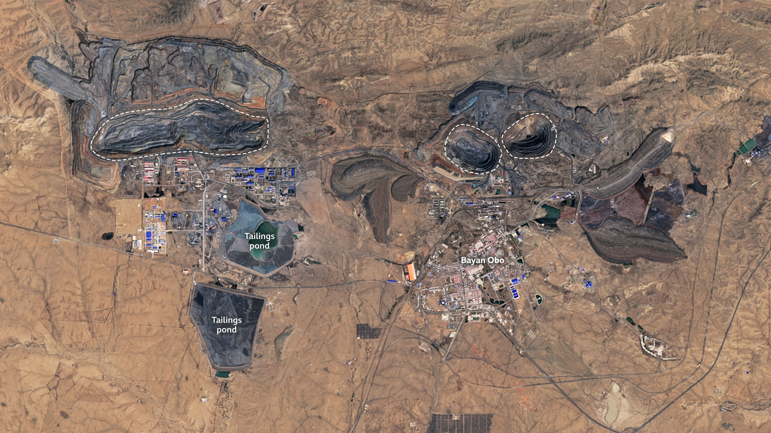 The expansion continues with huge tailings ponds
