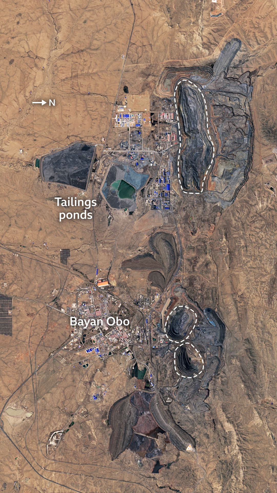 The expansion continues with huge tailings ponds