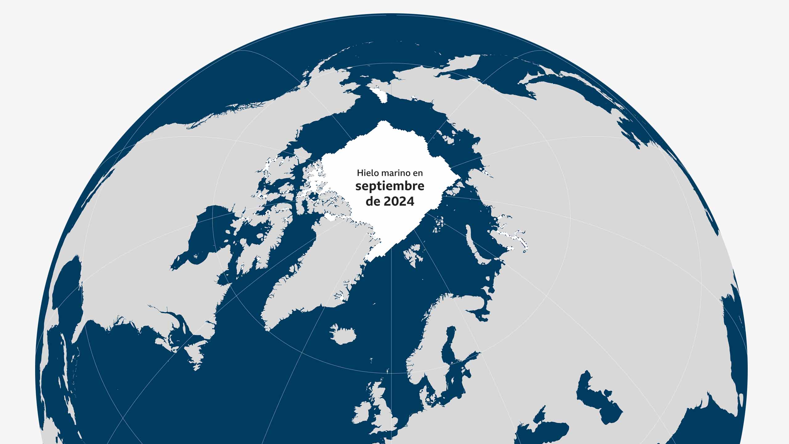 Mapa que muestra la extensión del hielo marino en septiembre de 2024
