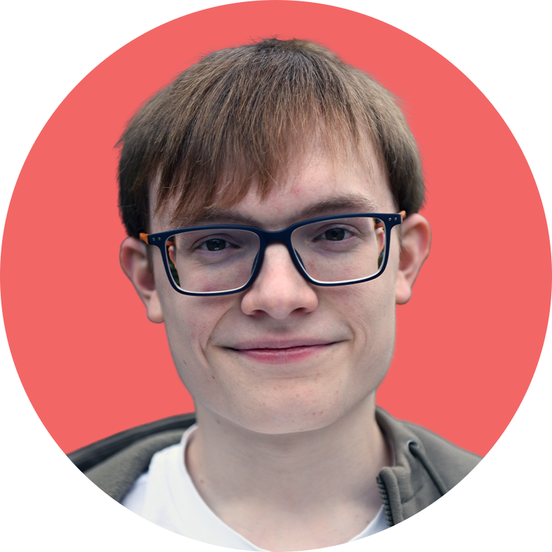 A headshot of Sam