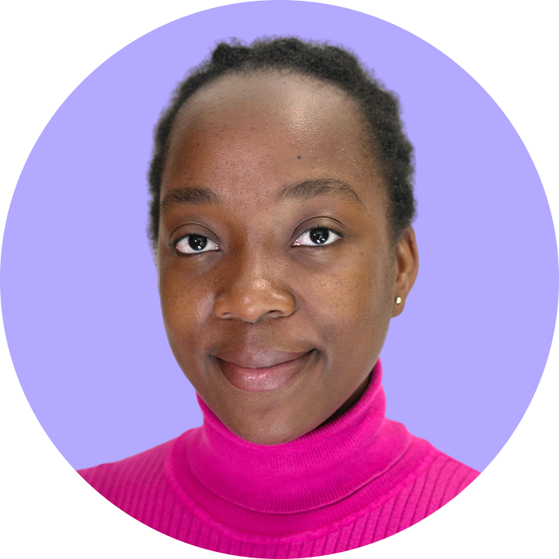 A headshot of Halima 