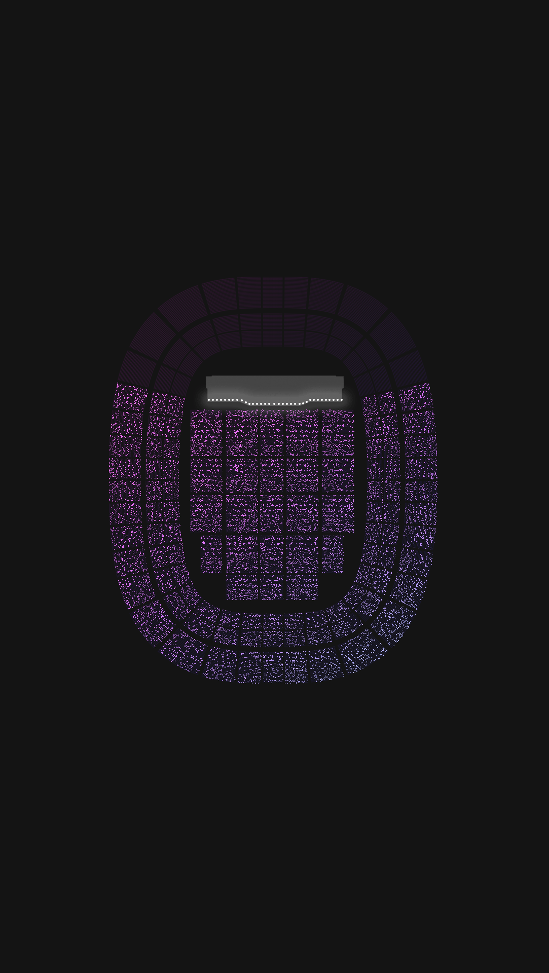 The same image with seat behind the stage missing completely and lots of individual seats mising from the rest of the stadium