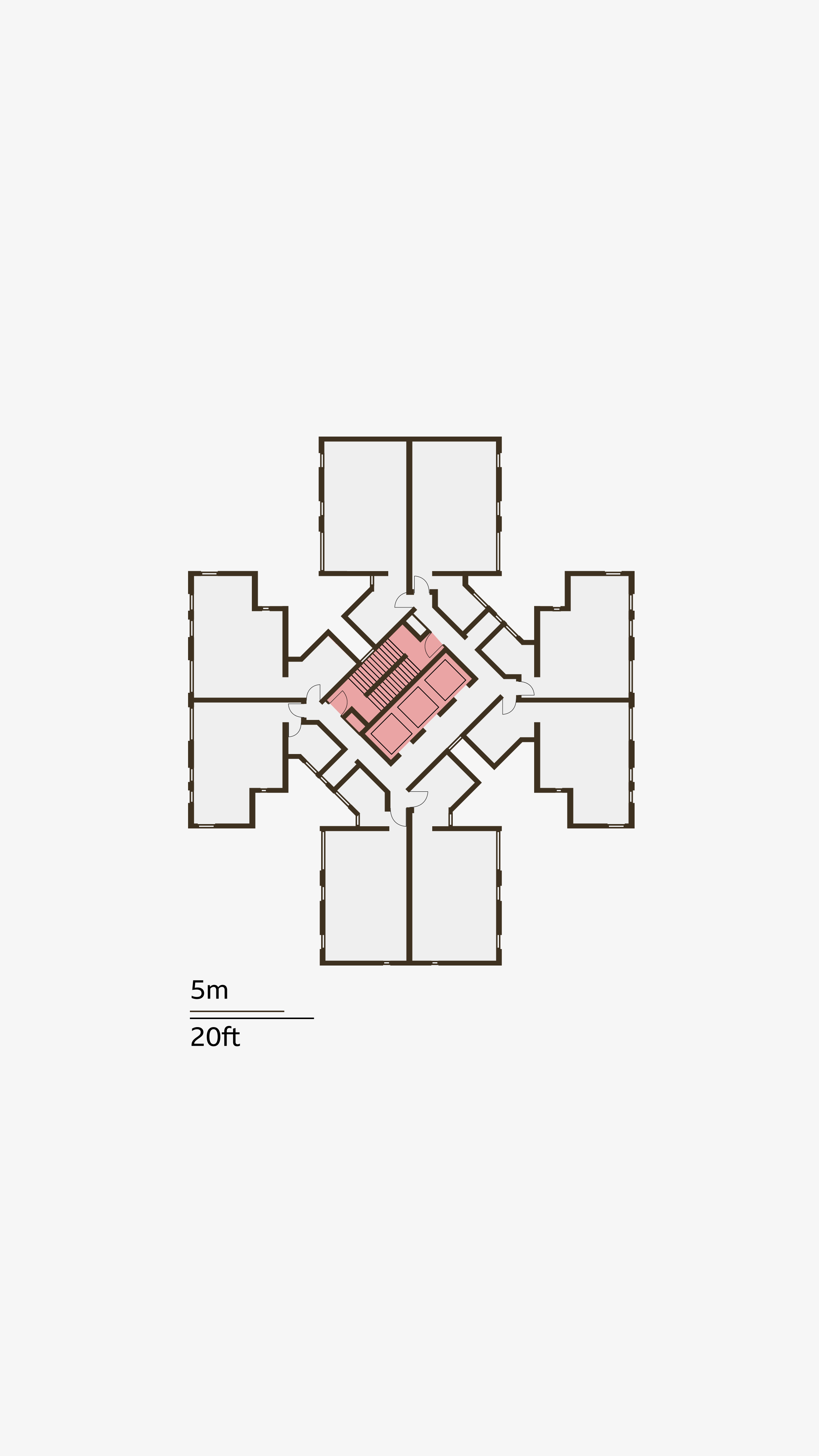 Floorplan of tower block