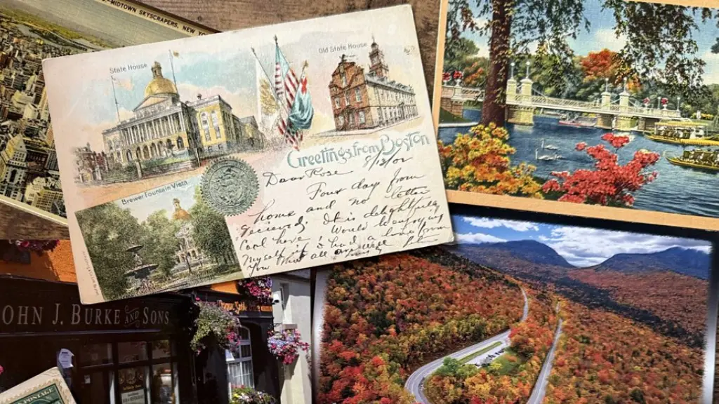 Collage of vintage postcards (Credit: Asia London Palomba)