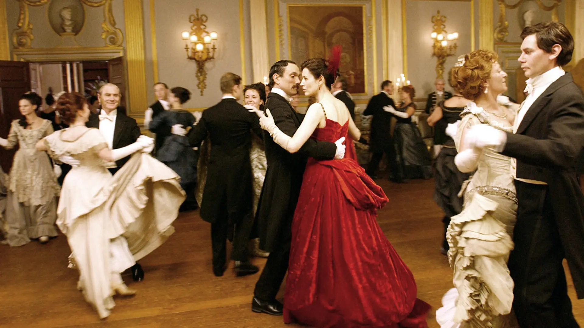 People dancing in the Forsyte Saga