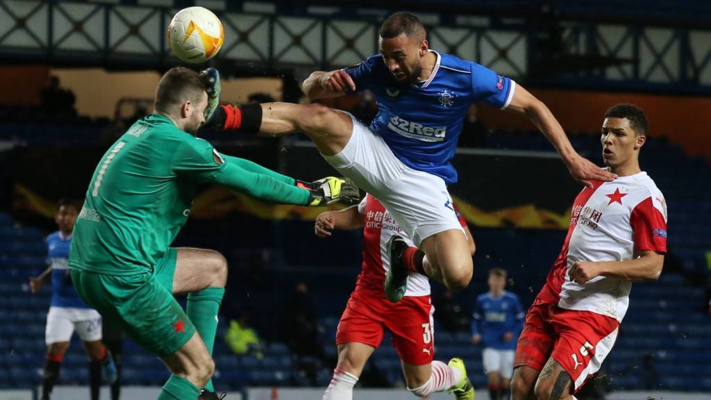 Rangers 0-2 Slavia Prague (1-3 agg): Steven Gerrard's side have two men  sent off in exit - BBC Sport