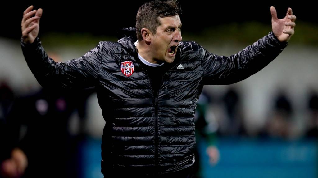 Derry City manager Declan Devine