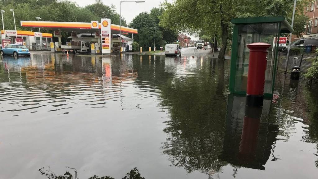 Garage in floods