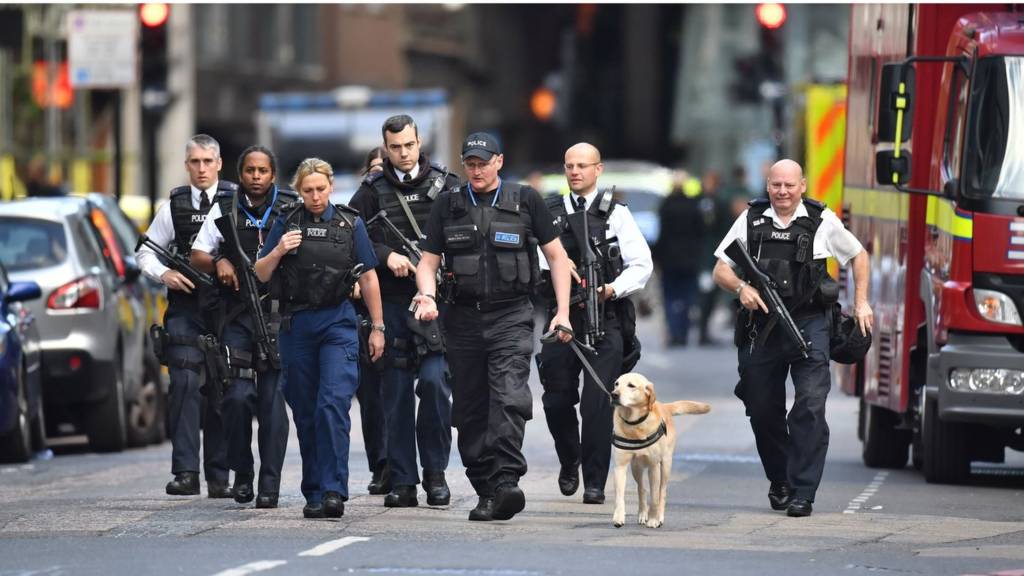 Police on the scene