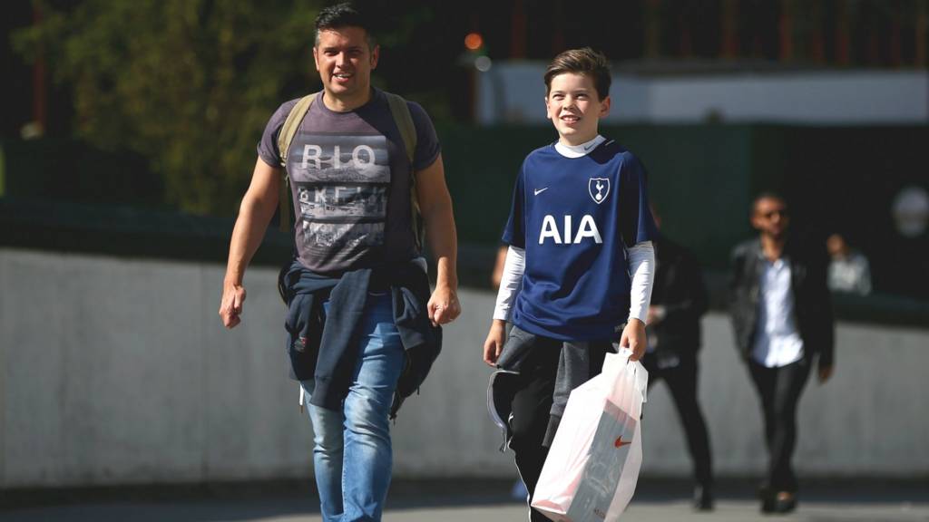 Tottenham fans at Wembley
