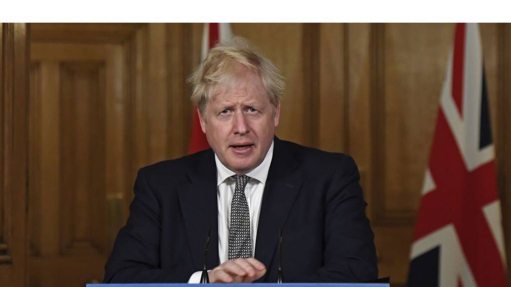 Boris Johnson at press conference