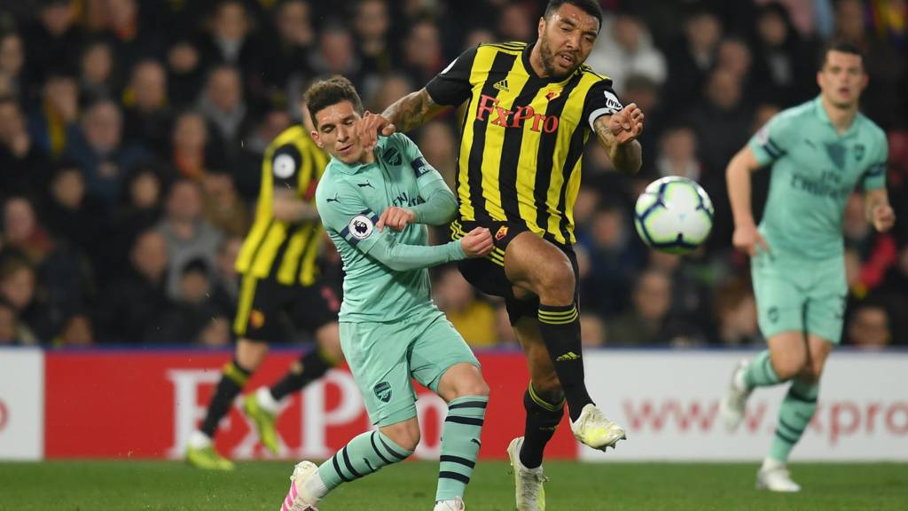 Lucas Torreira and Troy Deeney