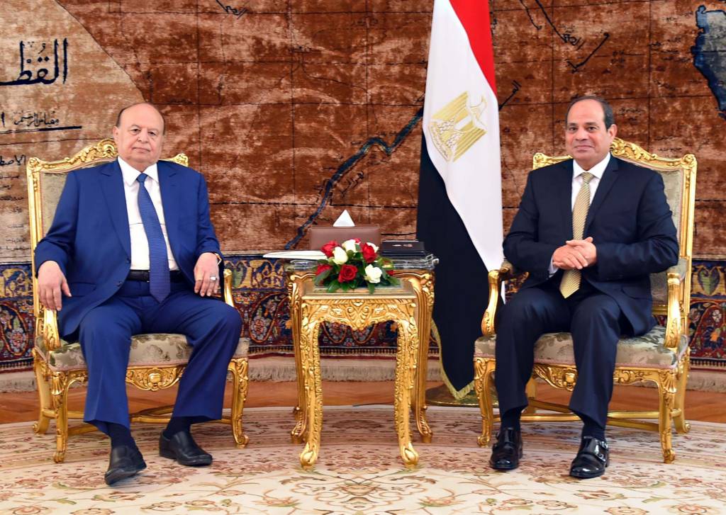 الرئيس المصري عبد الفتاح السيسي والرئيس اليمني عبد ربه منصور هادي