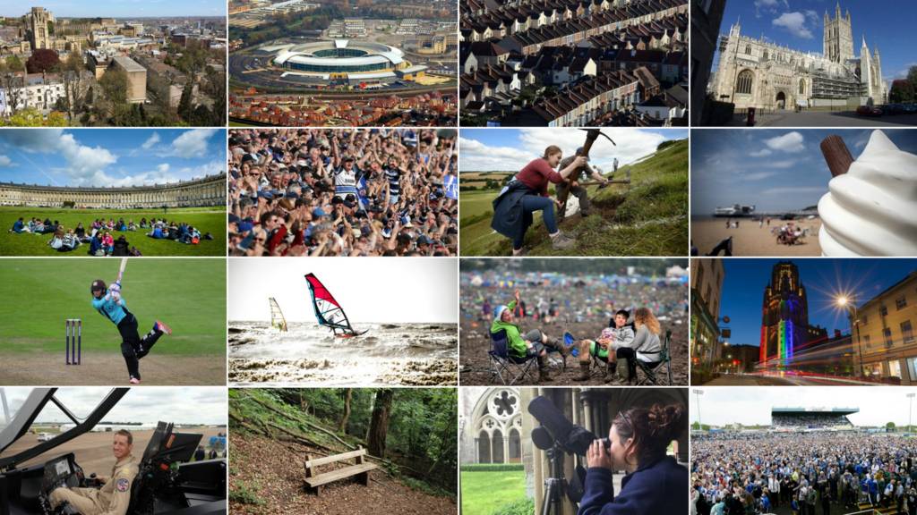 A montage of images from across the West of England