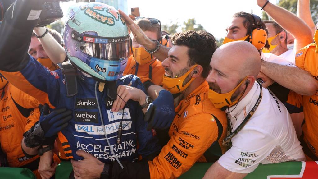 McLaren celebrate