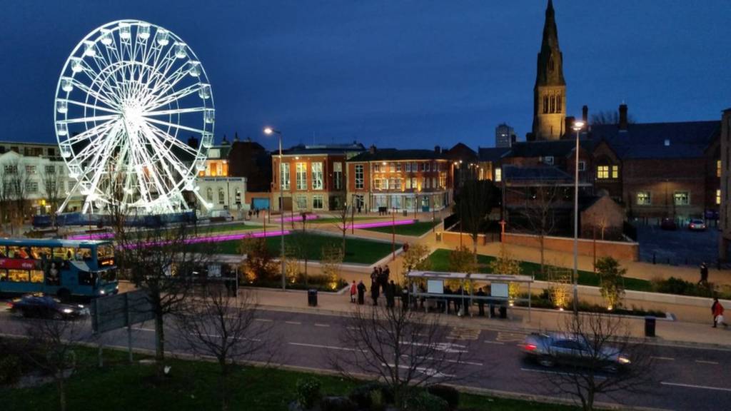 Panoramic view of Leicester