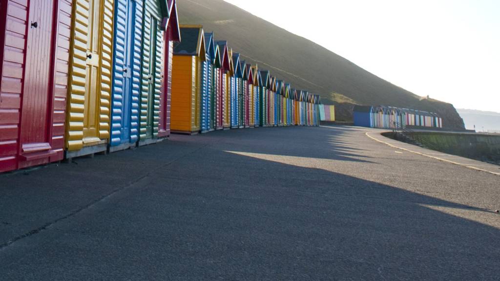 Beach huts at Whitby