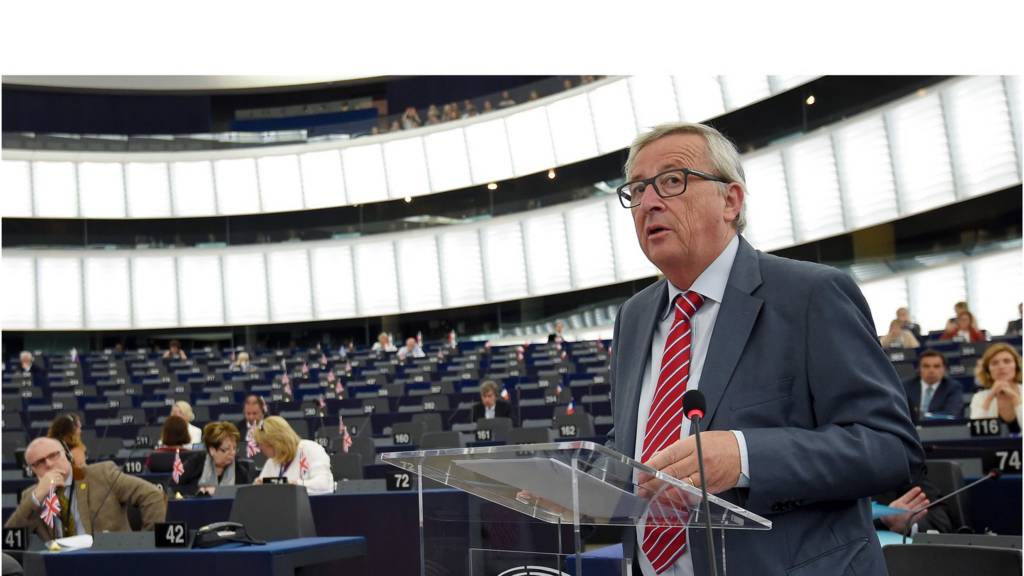 Juncker at the European Parliament