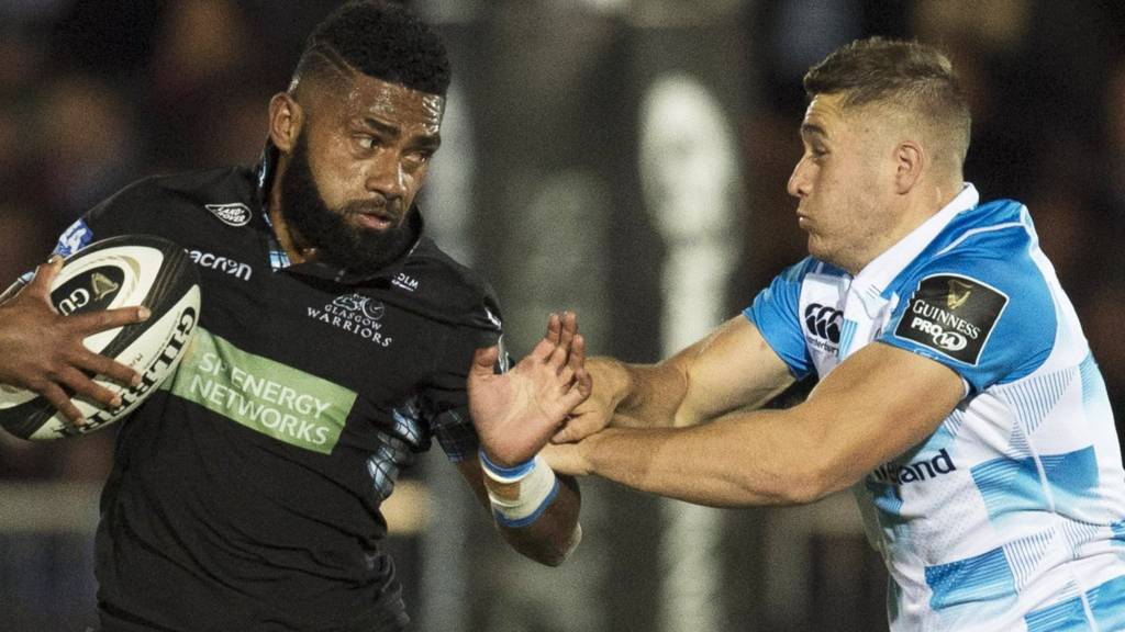 Glasgow and Leinster players