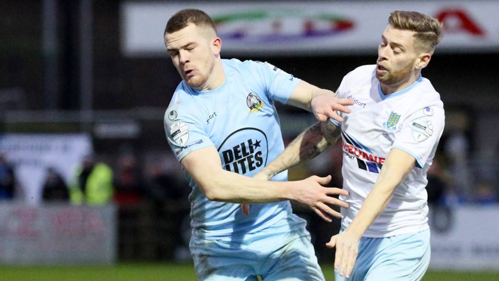 Ballymena United beat Warrenpoint Town 4-2 when they met in December