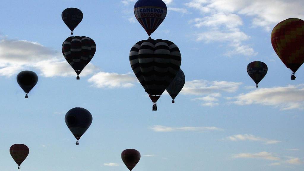 Balloons in air