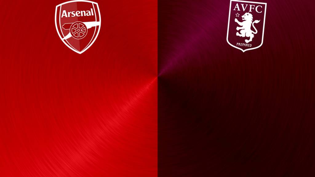 Arsenal v Aston Villa badges