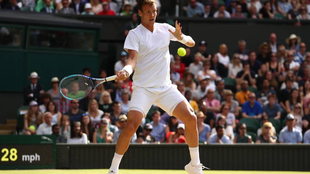 Tomas Berdych in action