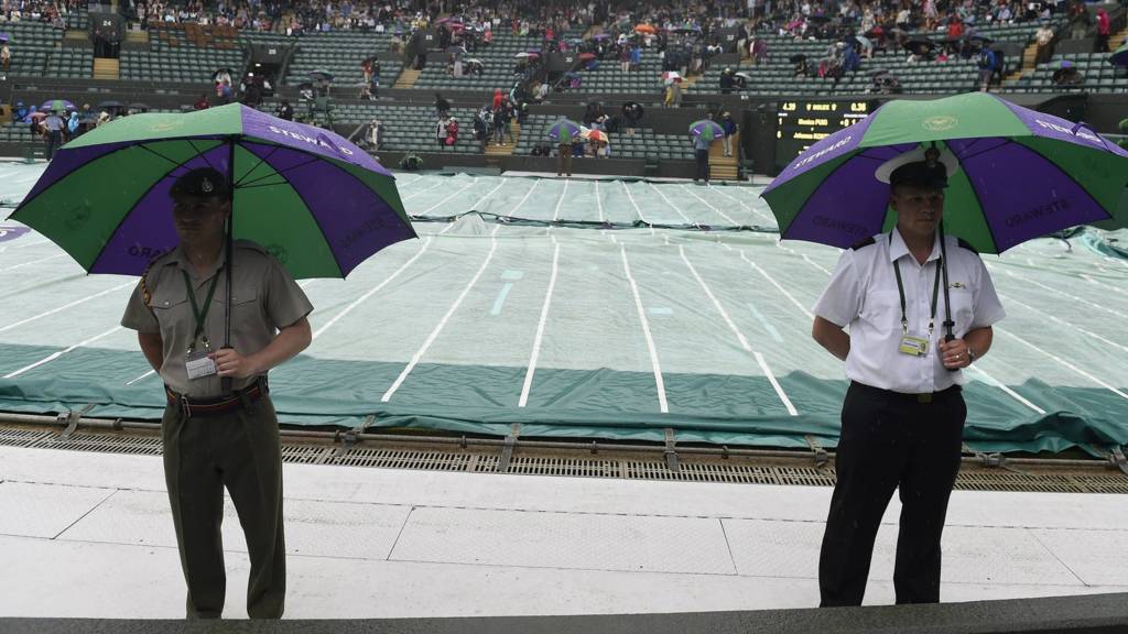 Rain delays play