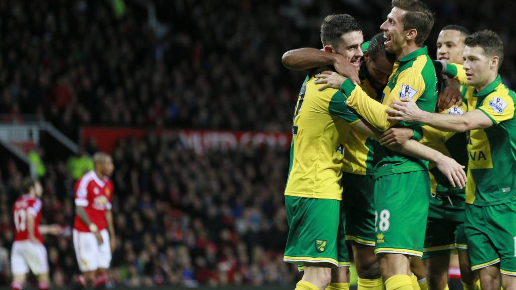 Norwich players celebrate