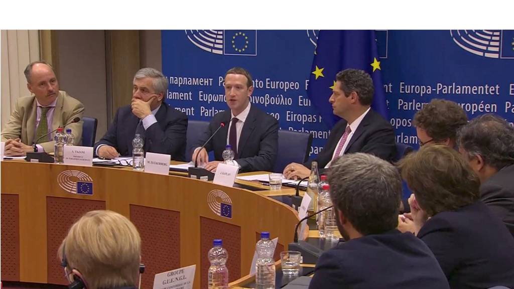 Mark Zuckerberg at the European Parliament