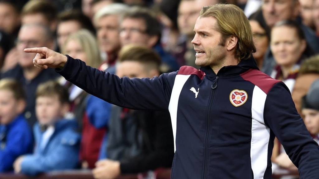 Hearts head coach Robbie Neilson