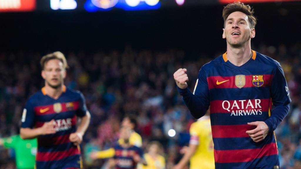 Barcelona striker Lionel Messi