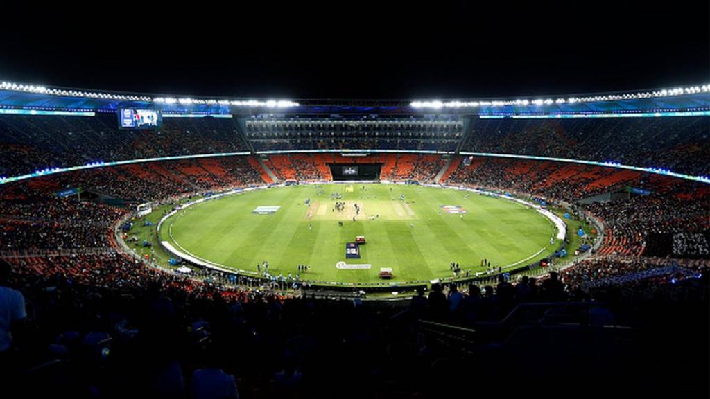 The Narendra Modi stadium on May 26, 2023 in Ahmedabad, India
