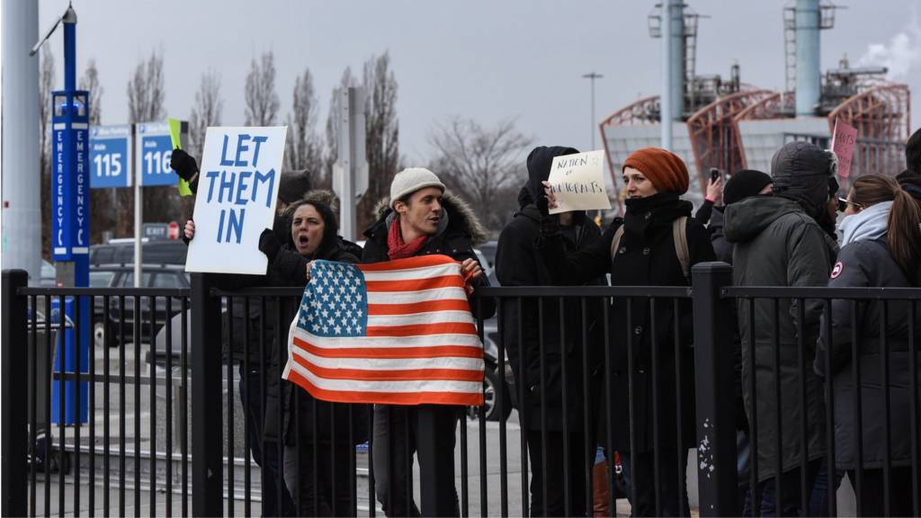 Protest at JFK
