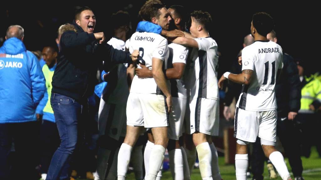Boreham Wood celebrate