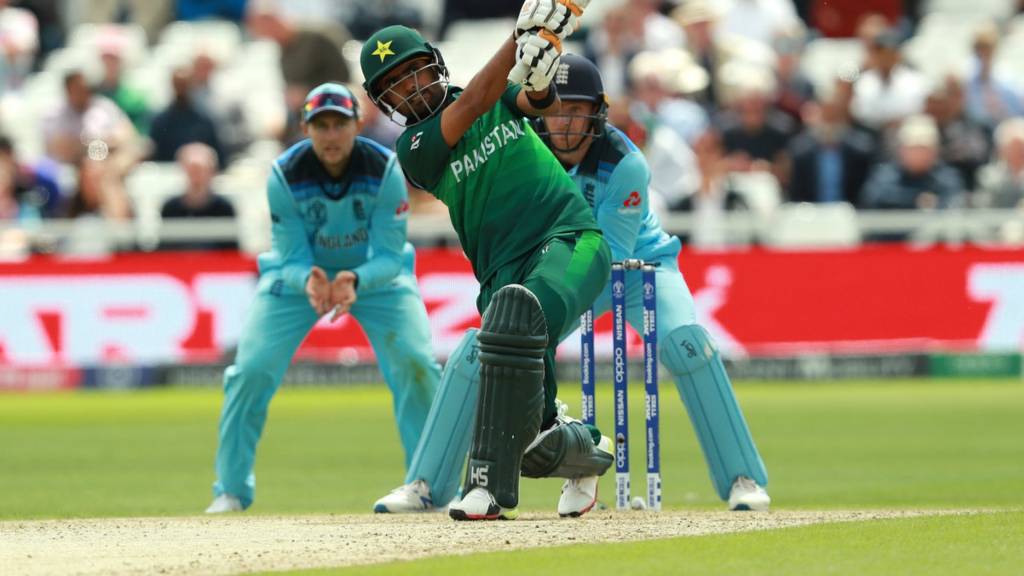 England v Pakistan in Cricket  World Cup in play clips 