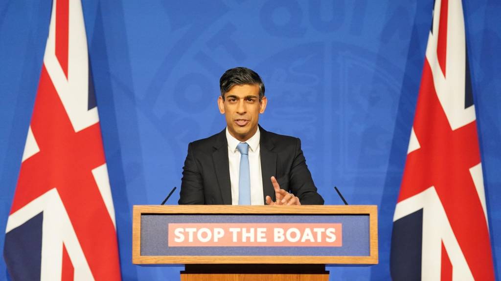Rishi Sunak speaks at Downing Street news conference