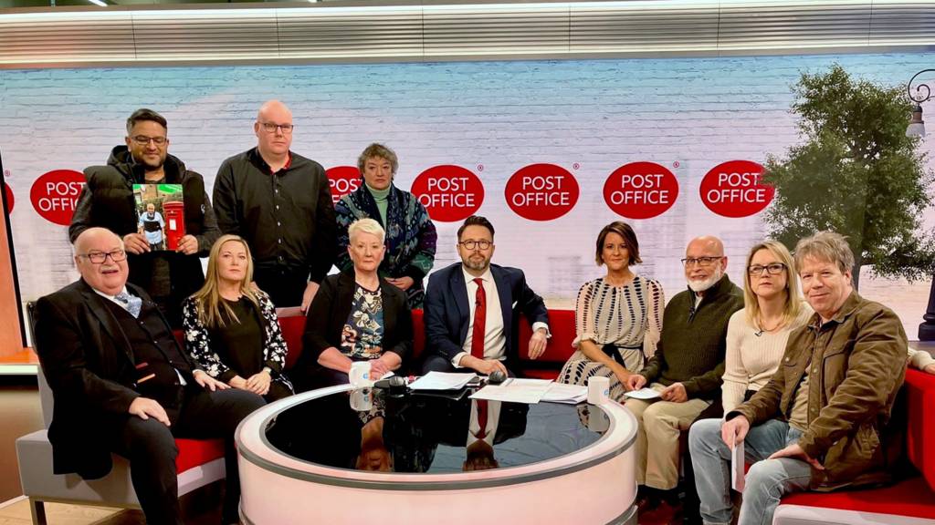 Post Office victims on BBC Breakfast set