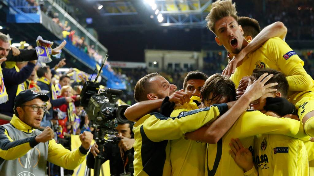 Villarreal celebrate