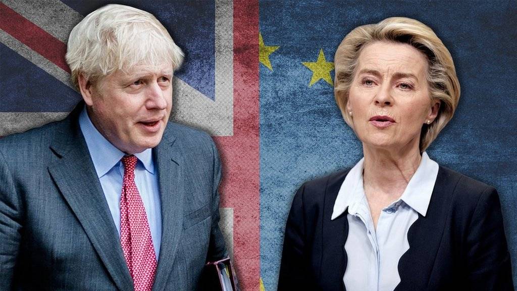 Boris Johnson and Ursula Von Der Leyen