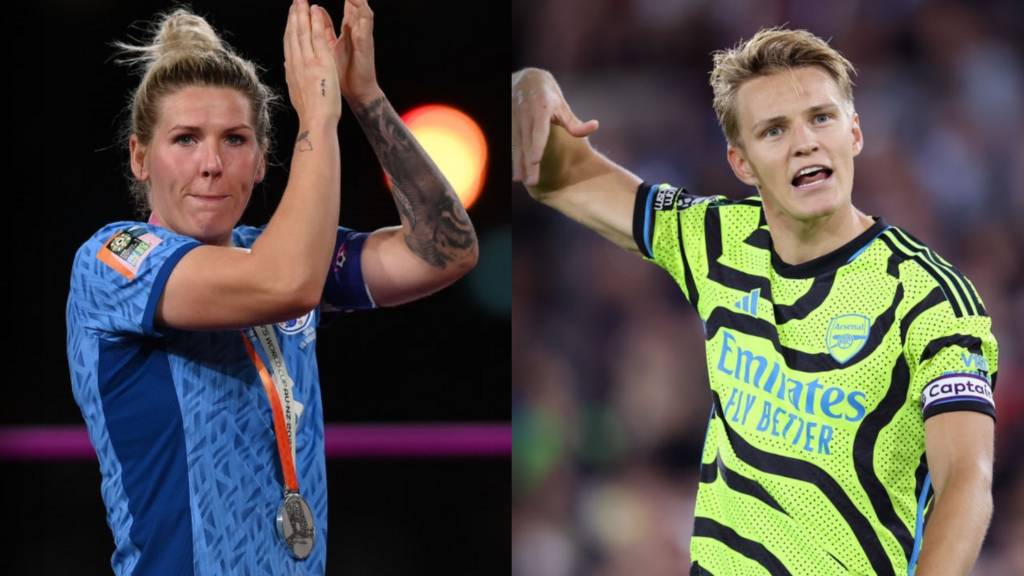 Millie Bright and Martin Odegaard